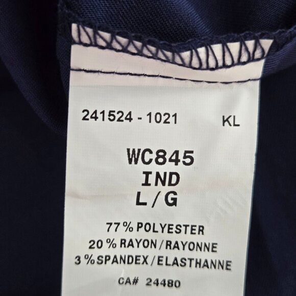 NWT Navy Blue ScrubStar Breathable V-Neck Scrub Shirt – Size Large - Picture 5 of 6